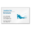 Buscar instructor del esquí tarjetas de visita Entrenador