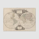 Buscar mapa del mundo papel de seda Doble