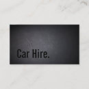 Buscar coche tarjetas de visita Chofer
