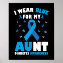 Buscar conciencia de la diabetes posters T1d