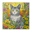 Buscar gato amarillo azulejos Flores