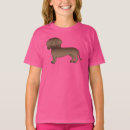 Buscar pelo marrón camisetas Dachshund