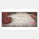 Buscar rectangulares boda pegatinas Novia y novio