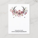 Buscar astas tarjetas de visita Bohemio