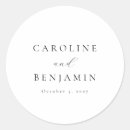 Buscar elegante boda pegatinas Minimalista