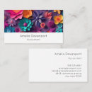 Buscar flores la primavera de tarjetas de visita Floral