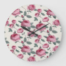 Buscar pink roses relojes de pared Floral