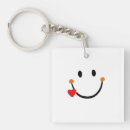Buscar cara sonriente llaveros Feliz