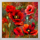Buscar amapolas rojas posters Para ella
