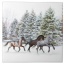 Buscar pinturas del caballo azulejos Nieve