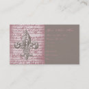 Buscar flor lis de tarjetas de visita Rosa