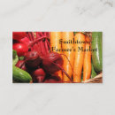 Buscar vegetariano tarjetas de visita Fresco