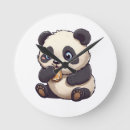 Buscar bambú relojes de pared Pandas