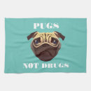 Buscar pug paños de cocina Cachorro