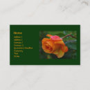 Buscar flores anaranjadas tarjetas de visita Naturaleza
