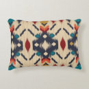 Buscar impresión del ikat cojines Americano