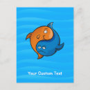 Buscar fish postales Azul