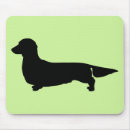 Buscar silueta del perro alfombrillas de raton Doxie