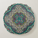 Buscar paisley elegante cojines Turquesa