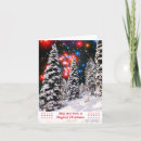 Buscar árboles nevados tarjetas Estrellas