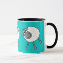 Buscar ovejas del dibujo animado tazas General y unisex