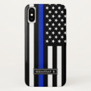 Buscar policías iphone fundas Línea azul fina