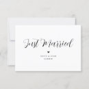 Buscar recién casados invitaciones Negro y blanco