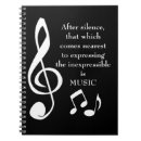 Buscar notas de la música cuadernos Blanco y negro