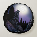 Buscar luna del lobo cojines Paisaje