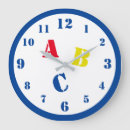 Buscar recién nacido relojes de pared Azul