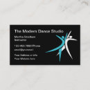 Buscar dance studio tarjetas de visita Bailarín