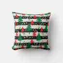 Buscar árbol de navidad negro cojines Blanco y negro