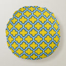 Buscar quatrefoil amarillo cojines Enrejado