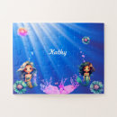 Buscar sirenas puzzles Azul