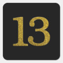 Buscar número 13 pegatinas Negro