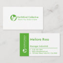 Buscar eco tarjetas de visita Verde