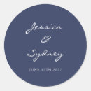 Buscar color azul sólido pegatinas Elegante