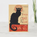 Buscar art nouveau tarjetas Gato negro