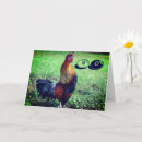 Buscar funny rooster tarjetas Lindo