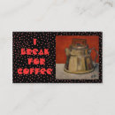 Buscar pote tarjetas de visita Café