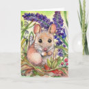 Buscar ratón de campo tarjetas Adorable
