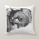 Buscar globo del ojo cojines Negro