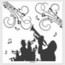 Buscar música jazz pegatinas Trompeta