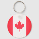 Buscar bandera de canadá llaveros Rojo y blanco