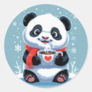 Buscar panda roja pegatinas Adorable