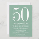Buscar menta y blanco invitaciones Moderno