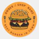 Buscar burger pegatinas Quemar