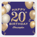 Buscar años 20 pegatinas Fiesta de cumpleaños