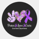 Buscar purple ribbon pegatinas Detener el estigma