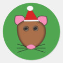 Buscar ratón alegre pegatinas Navidades